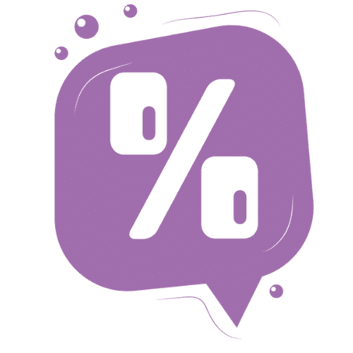 Percentage icon representing the assessment fee percentage